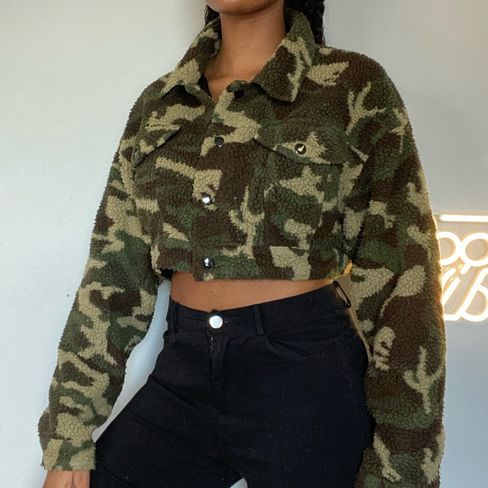 Army Fatigue Cropped Jacket